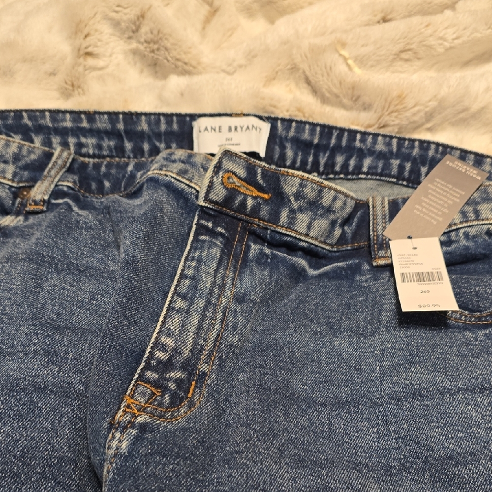 Lane Bryant Blue Straight Leg Jeans